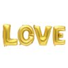 "Love" Golden Foil balloon - Image 2