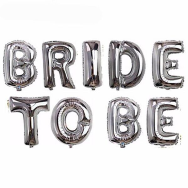 "Bride To Be" Silver Foil balloon - Image 2