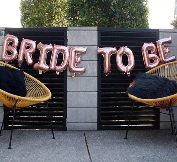 "Bride To Be" Rose gold Foil balloon - Image 2
