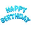 "Happy Birthday" Polka dot Blue Foil balloon - Image 2
