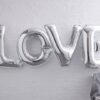 "Love" Silver Foil balloon - Image 2