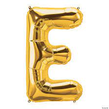 Letter “E” Foil balloon