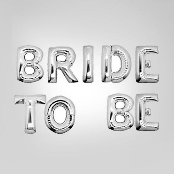 "Bride To Be" Silver Foil balloon
