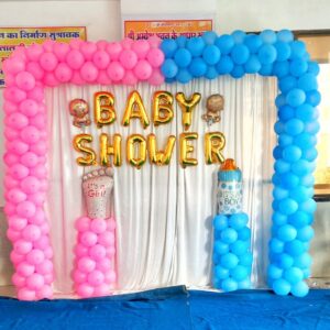 Baby Shower Backdrop Setup