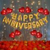 "Happy Anniversary" Golden Foil balloon - Image 2