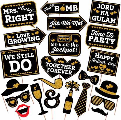 Anniversary Photo booth props EVENT MARJO